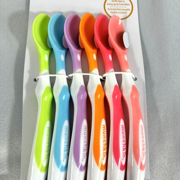 Munchkin  Infant Baby Feeding Spoons & Pacifier Clip Shower Gift - Picture 4 of 8